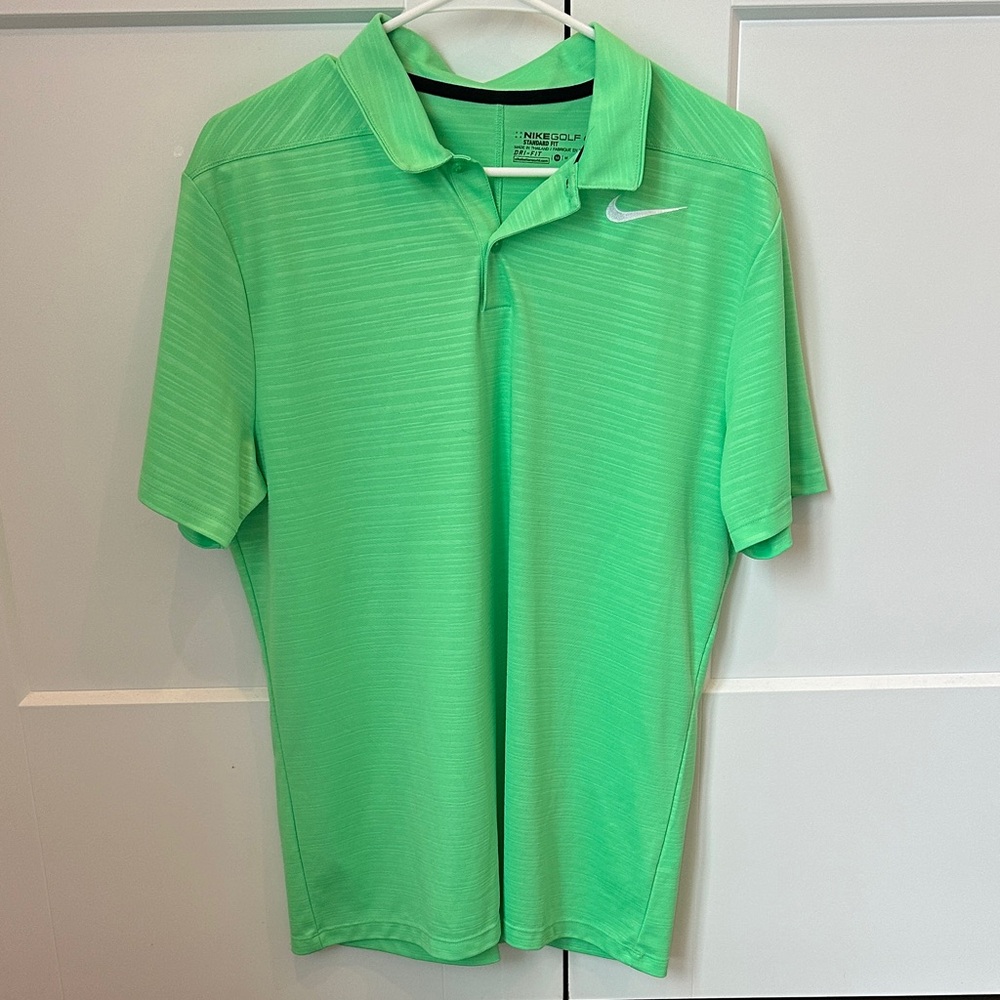 Nike Men's Golf Vibrant Green Polo Shirt